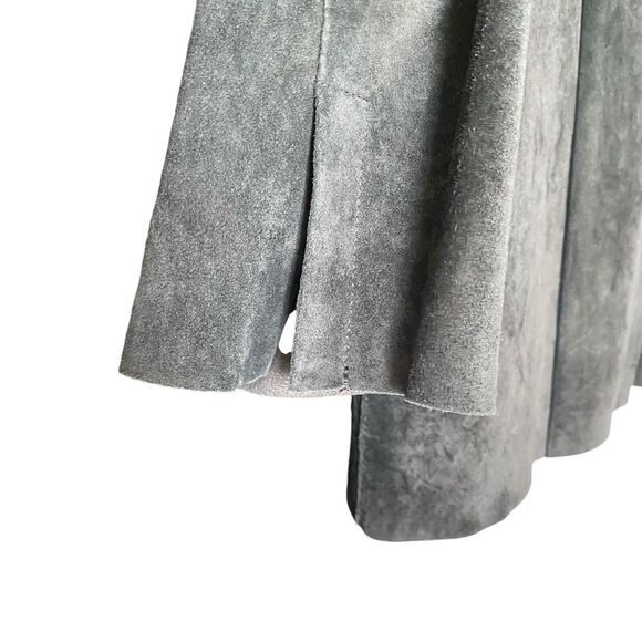 Yansi Fugel Womens Western Snap Button Pig Suede Shirt Sz L Shacket Boho Cowgirl - Picture 7 of 12